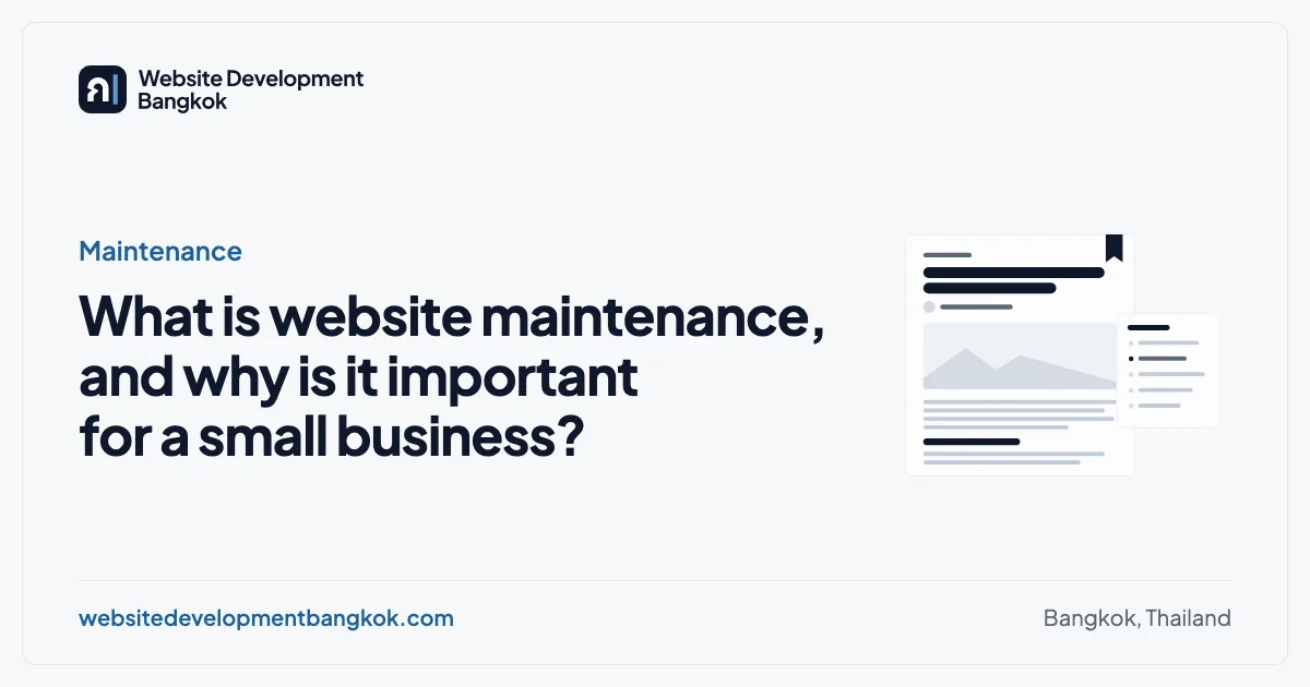 Cover image for this guide: Maintenance